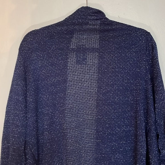 Lane Bryant Cardigan 18/20 Plus Open Front Lightweight Cardi Blue Sweater NWT - Picture 9 of 13